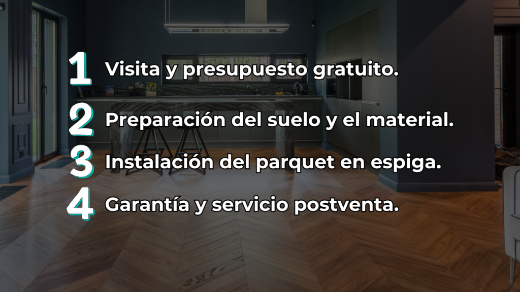 Como instalamos el suelo de parquet en espiga en madrid